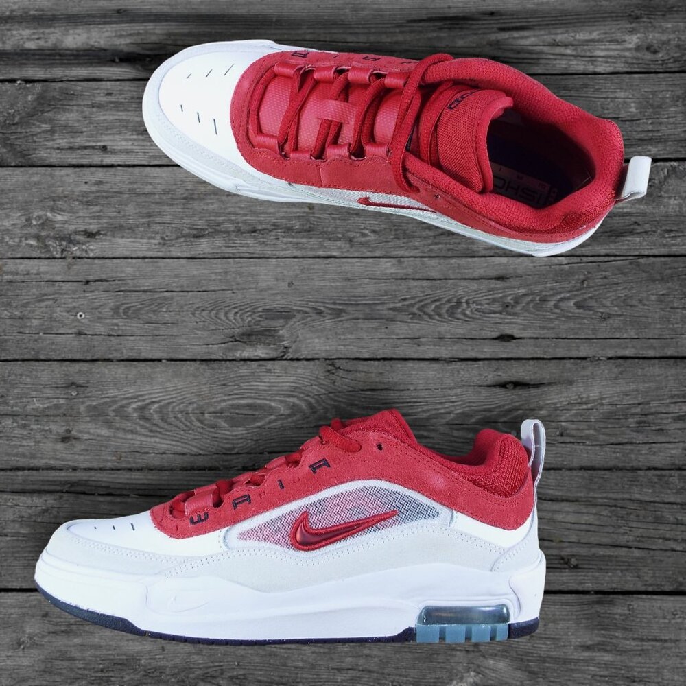 Nike SB Air Max Ishod Shoes - White/Varsity Red  (BRAND NEW)